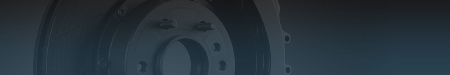 Close-up of brake disc and rotor
