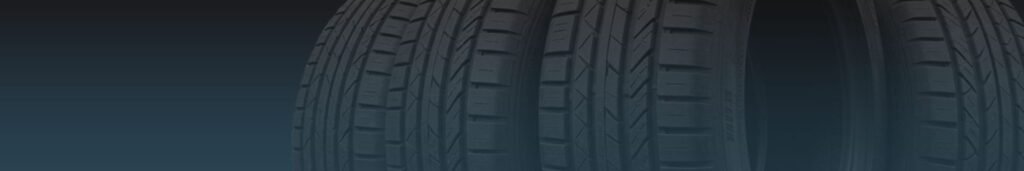 Close-up of black car tires
