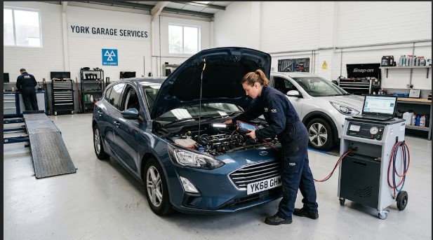 Car service at a professional garage in York